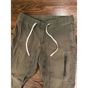 Vuori Ripstop Climber Pants Medium Men's Green Hiking Drawstring Flaw